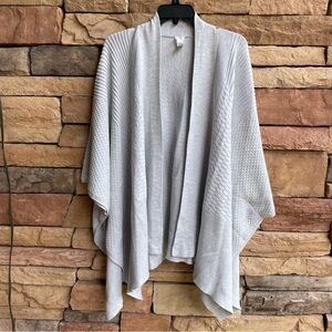 Lululemon light gray knit cardigan sweater poncho Women OS New